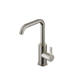 Hotbath Ace Mitigeur lavabo - bec rotatif - sans bonde - Nickel brossé SW1117578