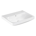 Grohe Euro Ceramic Wastafel - 60x 47cm - met kraangat - met overloop - alpine wit SW1234893