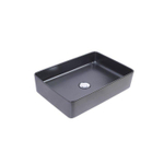 Wiesbaden Link opzetwastafel 35 x 50 x 12 cm keramiek mat zwart SW373884