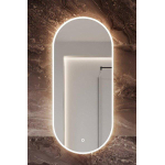 HR Badmeubelen Oval Spiegel compact 40x90cm traploos dimbaar dotless LED incl verw SW857302