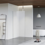 Fortifura Galeria Douche à l'italienne - 120x200cm - Verre dépoli - Bras plafond - Chrome SW957394