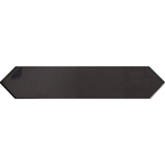 Terravito Ulvara carreau mural - 6.5x33.2cm - 8mm - Hexagone - Anthracite brillant SW359689