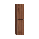 BRAUER Solution Badkamerkast - 160x35x35cm - 2 greeploze links- rechtsdraaiende deuren - hout - Natural walnut SW392933