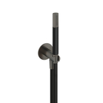 Hotbath Cobber M440 staafhanddouche - met wandsteun en uitlaat en doucheslang - 150cm - handdoucheset inbouw authentiek - verouderd ijzer (zwart) SW72207