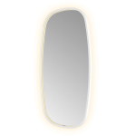 Hotbath &MORE Spiegel in aluminium frame / contour incl direct & indirect LED. spiegelverwarming. color changing. dimbaar. dottless. met afstandsbediening WH Mat wit SW1246858