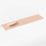 Mondiaz EDEN Fontein - 100x23x0.9cm - wasbak Links - zonder kraangaten - voor toiletmeubel - Solid surface - Rosee SW1026227
