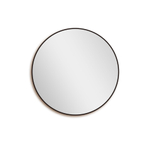 Saniclass Retro Line miroir – Ø 120 cm – Noir mat SW643427