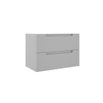 Saniclass Prime Balance Meuble sous lavabo - 80x55x44.9cm - 2 tiroirs - Poignée intégrée - MDF - mat greige (gris) SW892624