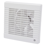 Sanivesk Standard ventilateur - Ø150 Sur interrupteur (lumière) - Carré - Blanc SW1212656