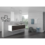 Terravito Urbano wandtegel - 30x90cm - 10.5mm - gerectificeerd - Betonlook - Grijs mat SW359765
