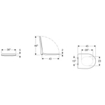 Geberit Icon wc-zitting met softclose en topfix Duroplast Wit SW417157