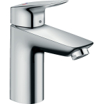 Hansgrohe Logis Eengreeps wastafelmengkraan - 100 - coolstart - zonder afvoer - hoogglans chroom 0605650
