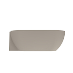 Arcqua Havana Baignoire demi-îlot - 170x80cm - gauche - argile mate SW1224221