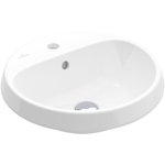 Villeroy & Boch Architectura Lavabo encastrable - 450 x 450 x 170 mm - blanc alpin brillant (blanc) - avec trop-plein - dessous non poli SW762368