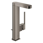 GROHE Plus Robinet de lavabo 1 trou taille L avec bec extractible et vidage Brushed Hard Graphite SW444147