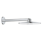 GROHE Rainshower Smartactive 310 Hoofddouche - 31cm - 2 straalsoorten - wandarm 43cm - moon white/chroom SW108078