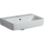 Geberit Renova Compact lavabo compact avec trou de robinet avec trop-plein 55x37x17cm blanc SW417133
