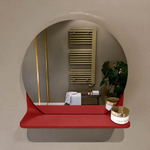 Mondiaz SPOT miroir – Ø 40 cm – avec tablette – Fire (rouge) SW1235522