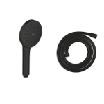 Grohe Silverflex Handdoucheset - 175cm doucheslang - glad - met handdouche - matte black (mat zwart) SW1577126