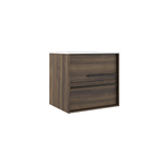 Adema Prime Essential Wastafelonderkast - 59.5x55x45.5cm - 2 lades - Standaard greep - MDF - noten (hout) SW892659