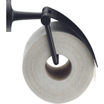 Duravit Starck T Porte-rouleau de toilette - avec couvercle - noir mat SW297081