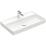 Villeroy & Boch Collaro meubelwastafel - 80x47cm - zonder overloop - 1 kraangat CeramicPlus - White Alpine (glans wit) SW358375