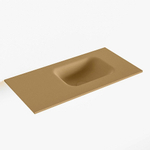 Mondiaz LEX Fontein - 60x30x0.9cm - wasbak Rechts - zonder kraangaten - voor toiletmeubel - Solid surface - Oro SW1025919