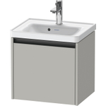 Duravit Ketho.2 Wastafelonderbouwkast - met 1 lade - 48.4x37.5x44cm - met greep antraciet - betongrijs mat SW771783