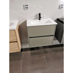 BRAUER NEXXT Ensemble meuble salle de bain 60x57x38.6cm avec lavabo en céramique 1 trou de robinetterie taupe mat SW416746