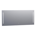BRAUER Pyrite spiegel – 160x70 cm – LED-verlichting – dimbaar, touchbediening – Aluminium SW278194
