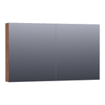 BRAUER Impress armoire de toilette – 119 x 70 x 15 cm – 2 portes, portes-miroir double face – Forest Cacao SW392904