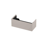 INK P2O Meuble sous-lavabo - 100x45x37.6cm - 1 tiroir - push 2 open - façade droite posée - MDF laqué Mat gris cachemire SW798159
