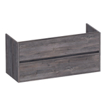 BRAUER Adore Meuble sous-lavabo - 120x46x55cm - 2 tiroirs softclose - sans poignées - 2 découpes pour siphon - Driftwood SW1198257