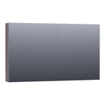 BRAUER Dual Spiegelkast - 120x70x15cm - 2 links- rechtsdraaiende spiegeldeur - MFC - grey Canyon SW499527