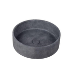 Ideavit Ora Vasque 39x12cm ronde concrete béton gris foncé SW416489