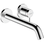 Hansgrohe Tecturis S Wastafelkraan Inbouw - mengkraan - rond - eengreeps - 22.5cm uitloop - chroom SW918651