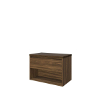 Proline top ensemble de meubles bas 80x46x55.2cm meuble avec étagère chêne cabana et plaque de recouvrement chêne cabana SW350395
