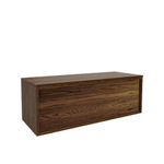 Saniclass Holz Frame Meuble de salle de bain - 120x45x40cm - plan de toilette - sans trous de robinet - 1 tiroirs - Walnut pure SW1436758