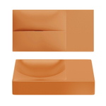 Clou Vale lave-mains 38 cm sans trou de robinet à droite mat it. sable céramique SW809554