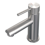 Brauer Brushed Carving Robinet lavabo bas Modèle A - Levier Carving Inox brossé PVD SW716019
