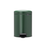 Brabantia NewIcon Poubelle à pédale - 5 litres - seau intérieur en plastique - vert pin SW538283