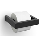 Zack linea porte-papier toilette en acier inoxydable noir SW538618