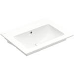 Villeroy & Boch venticello wastafel - zonder kraangat - 65x50cm - met overloop - White Alpine (glans wit) 1025148