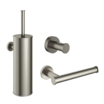 Hotbath Cobber toilet accessoireset 3 delig nikkel geborsteld SW207650