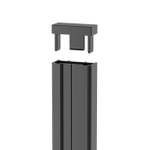 Fortifura Galeria Verbredingsprofiel - voor Douchedeur - profiel - 10mm - gunmetal (antraciet) SW1224230