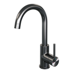 Robinet mélangeur lavabo Brauer Gunmetal Edition à poser - haut - pivotant - bec rond - modèle A - PVD - gunmetal brossé SW715821