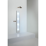 Sunshower Round Plus L infrarood + UV licht inbouw 185x33x10cm full body White SW767744
