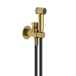 Hotbath Mate Ensemble douchette à gâchette avec flexible de douche 1 m support avec mitigeur BBP Laiton brossé PVD SW1247741