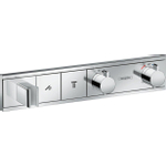 Hansgrohe Rainselect Afbouwdeel - voor inbouw douchekraan - thermostatisch - voor 2 functies - met handdouchehouder - 45.6x90cm - thermostaat - hoogglans chroom SW157084