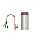 Quooker flex kokendwaterkraan - draaibare & uittrekbare uitloop - Combi+ reservoir - Warm / kokend water - Rosé koper SW968362